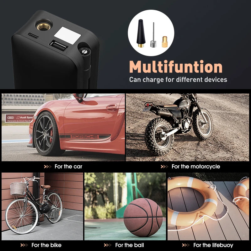 CARVIBE RechargePro: Cordless Tire Inflator & Pump